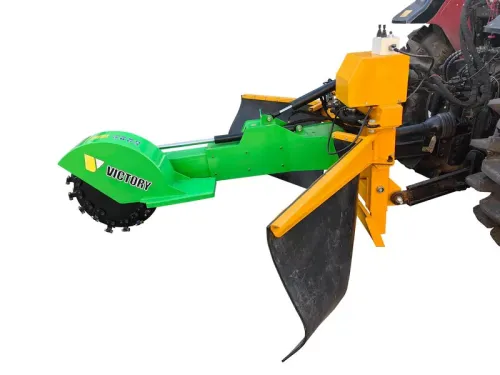 Victory GSF-3500-PTO Déracineuse haute performance Défricheronneuse pour tracteur, extensible pivotante hydrauliquement, télécommande Joystick