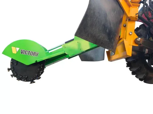 Victory GSF-3500-PTO Déracineuse haute performance Défricheronneuse pour tracteur, extensible pivotante hydrauliquement, télécommande Joystick