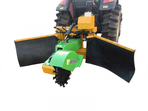 Victory GSF-3500-PTO high-performance root grinder Stump grinder for tractor, hydraulically swivelling and extendable, joystick remote control