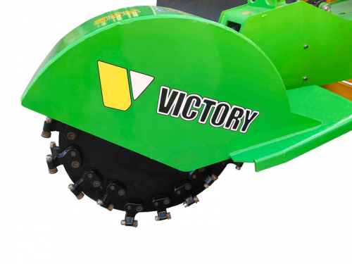 Victory GSF-3500-PTO high-performance root grinder Stump grinder for tractor, hydraulically swivelling and extendable, joystick remote control