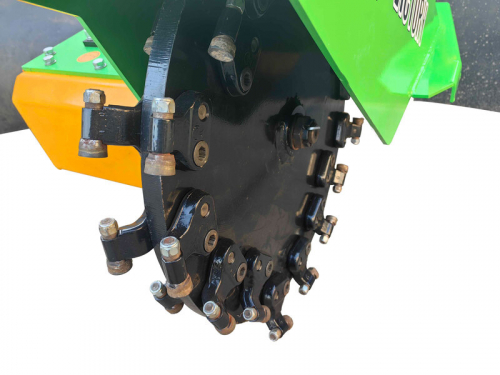 Victory GSF-3500-PTO high-performance root grinder Stump grinder for tractor, hydraulically swivelling and extendable, joystick remote control