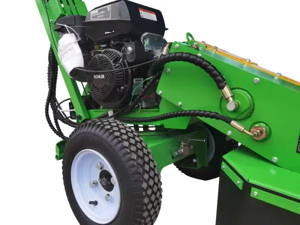 Victory GSF-2500 self-propelled root grinder stump grinder with slewing ring and Kohler Command PRO motor with electric starter