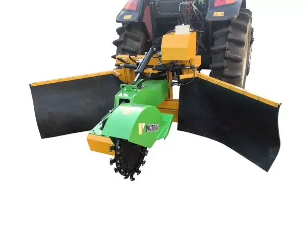 Victory GSF-3500-PTO Déracineuse haute performance Défricheronneuse pour tracteur, extensible pivotante hydrauliquement, télécommande Joystick
