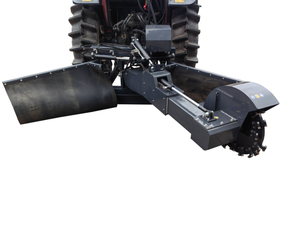 Victory GSF-3500-PTO Augstas veiktspējas sakņu frēze celmu frēze traktora piedziņai, hidrauliski pagriežama un izvelkama, ar kursorsviras tālvadību