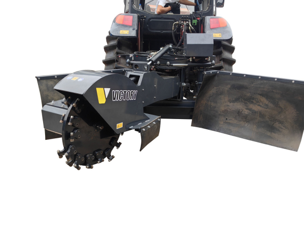 Victory GSF-3500-PTO Augstas veiktspējas sakņu frēze celmu frēze traktora piedziņai, hidrauliski pagriežama un izvelkama, ar kursorsviras tālvadību