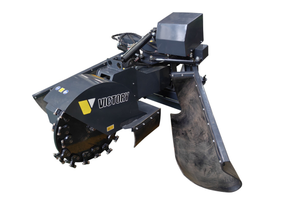 Victory GSF-3500-PTO Augstas veiktspējas sakņu frēze celmu frēze traktora piedziņai, hidrauliski pagriežama un izvelkama, ar kursorsviras tālvadību